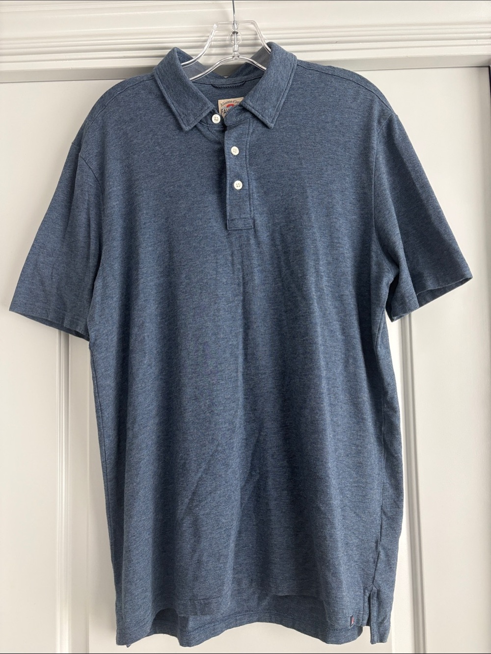 Faherty Classic Men's Heather Blue Polo Shirt